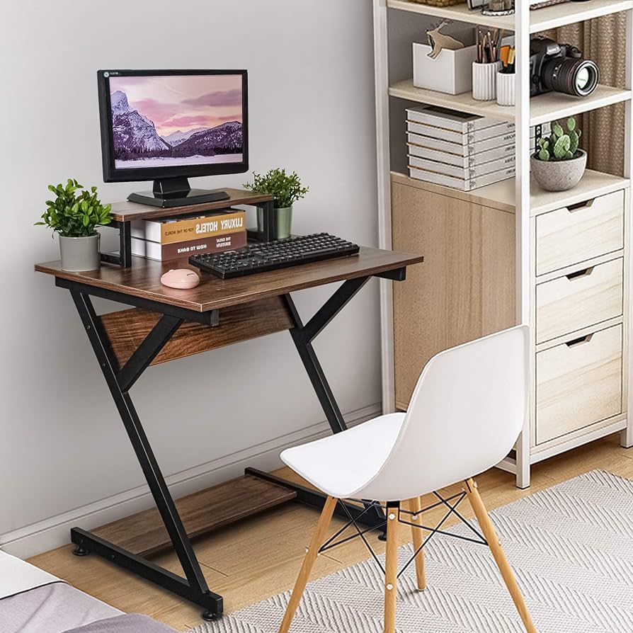 Amazon | GIBOLEA パソコンデスク ラック付き PCデスク 幅70cm