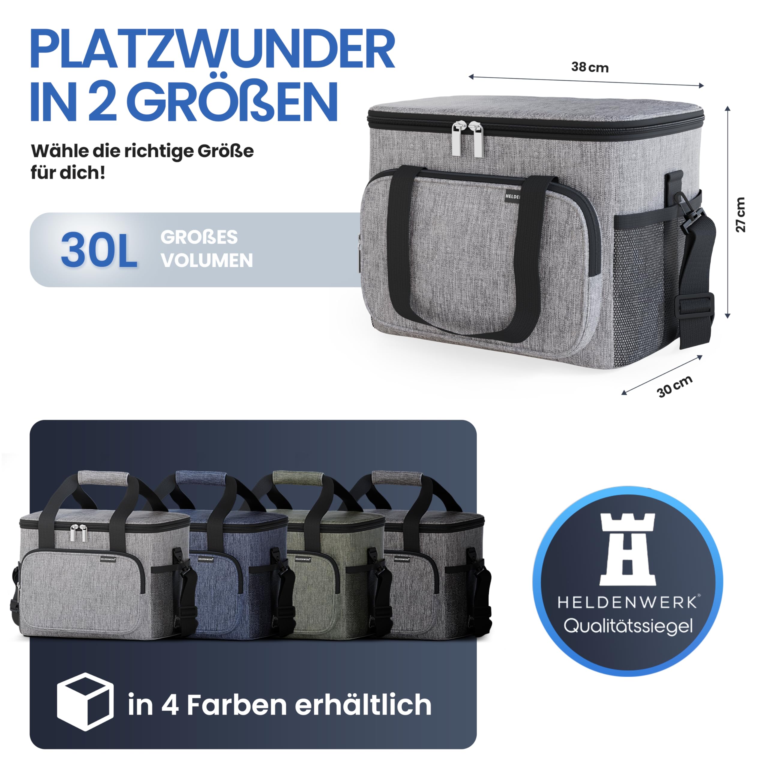 HELDENWERK Grand Sac Isotherme Pliable