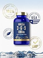 Vista 5 de Carlyle Suplemento Omega 3 6 9 1,200 mg 180 cápsulas de gel suave Complejo triple Omega Aceites de pescado, linaza y borraja con EPA y DHA