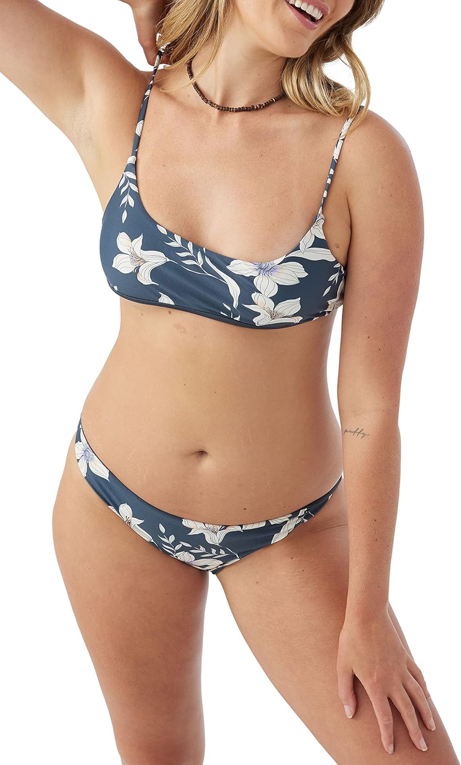 O'NEILL Women's Flamenco Bikini Bottoms - Cheeky Coverage Women's Bathing Suit Bottom with High Leg Fit