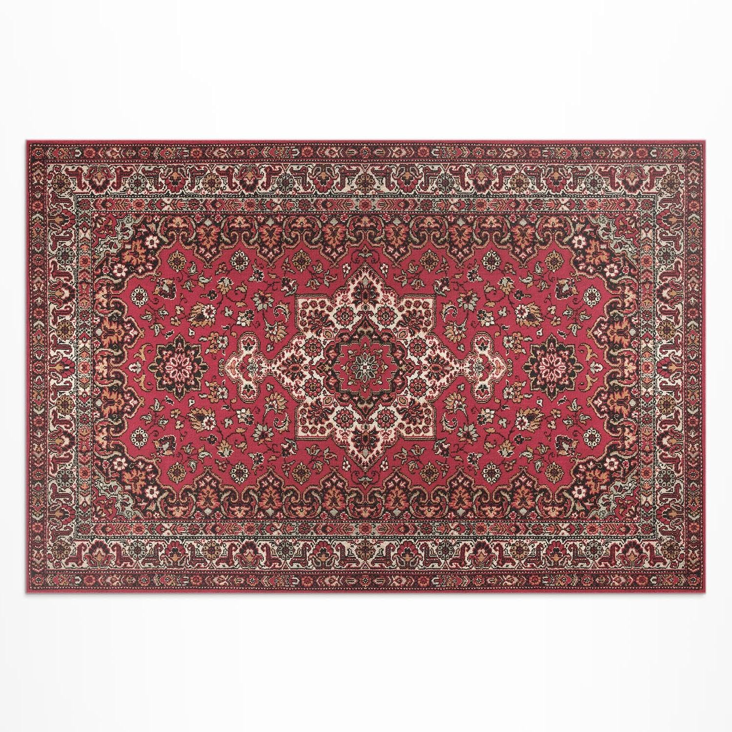 Tapis d'extérieur 100x150 cm en PVC floral imperméable pour balcon et terrasse