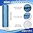 Microfiber Cleaning Pads for Bona Mop, 3 Pack Value - Reusable Mop Pads for 18 Inch Mop, Includes Dusting Pad, Cleaning Pad, and Three Zone Deep Clean Pad for Wood, Stone, Tile, Laminate, Vinyl Floor