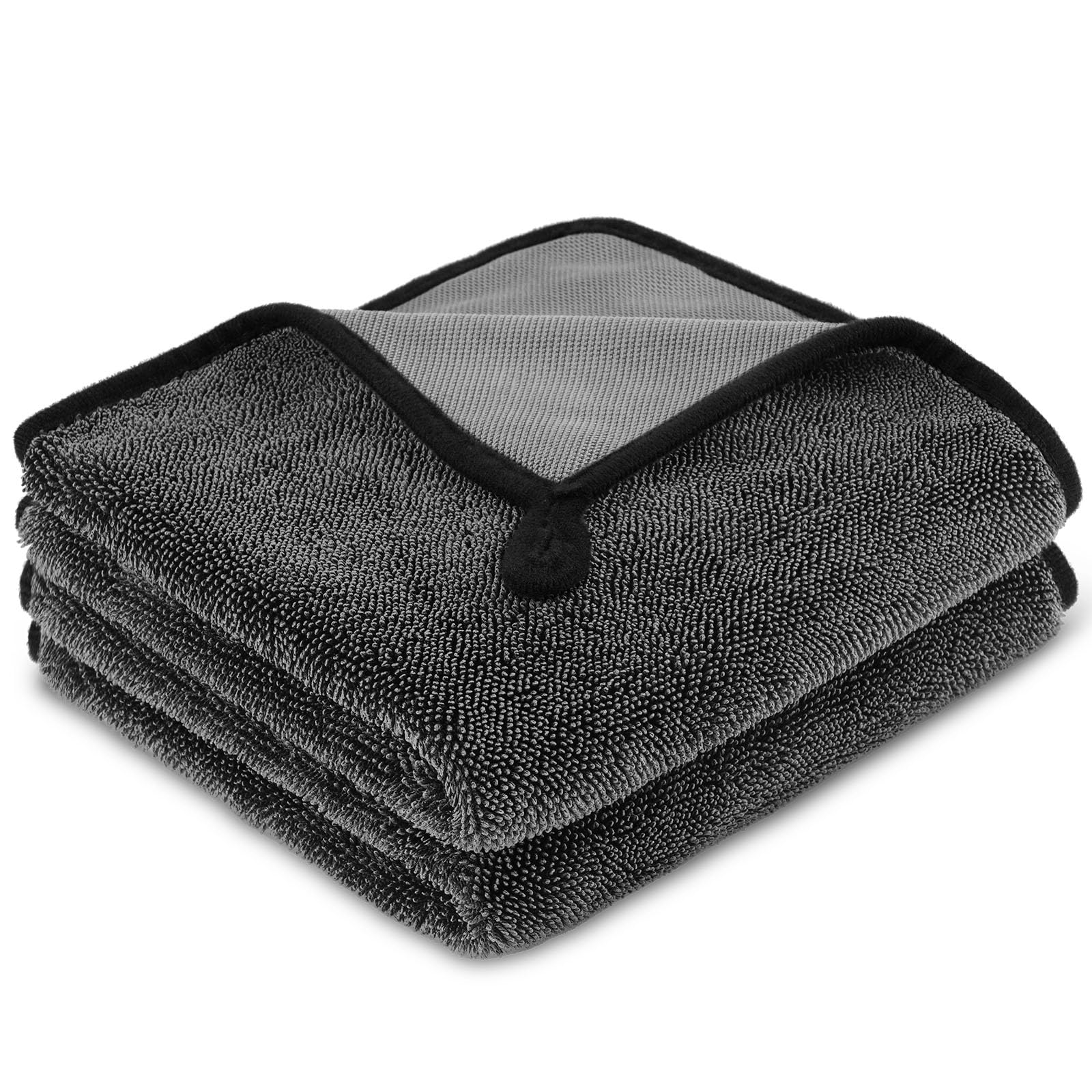 URAQT Shiny Trockentuch, 2 Stück Fast Dry Trockentuch für Die Dusche Auto Trockentuc Mikrofasertücher Shiny Bath Extrem Saugfähig Duschkabinen Tuch für Duschkabinen Auto Und Motorrad Pflege 40x40cm