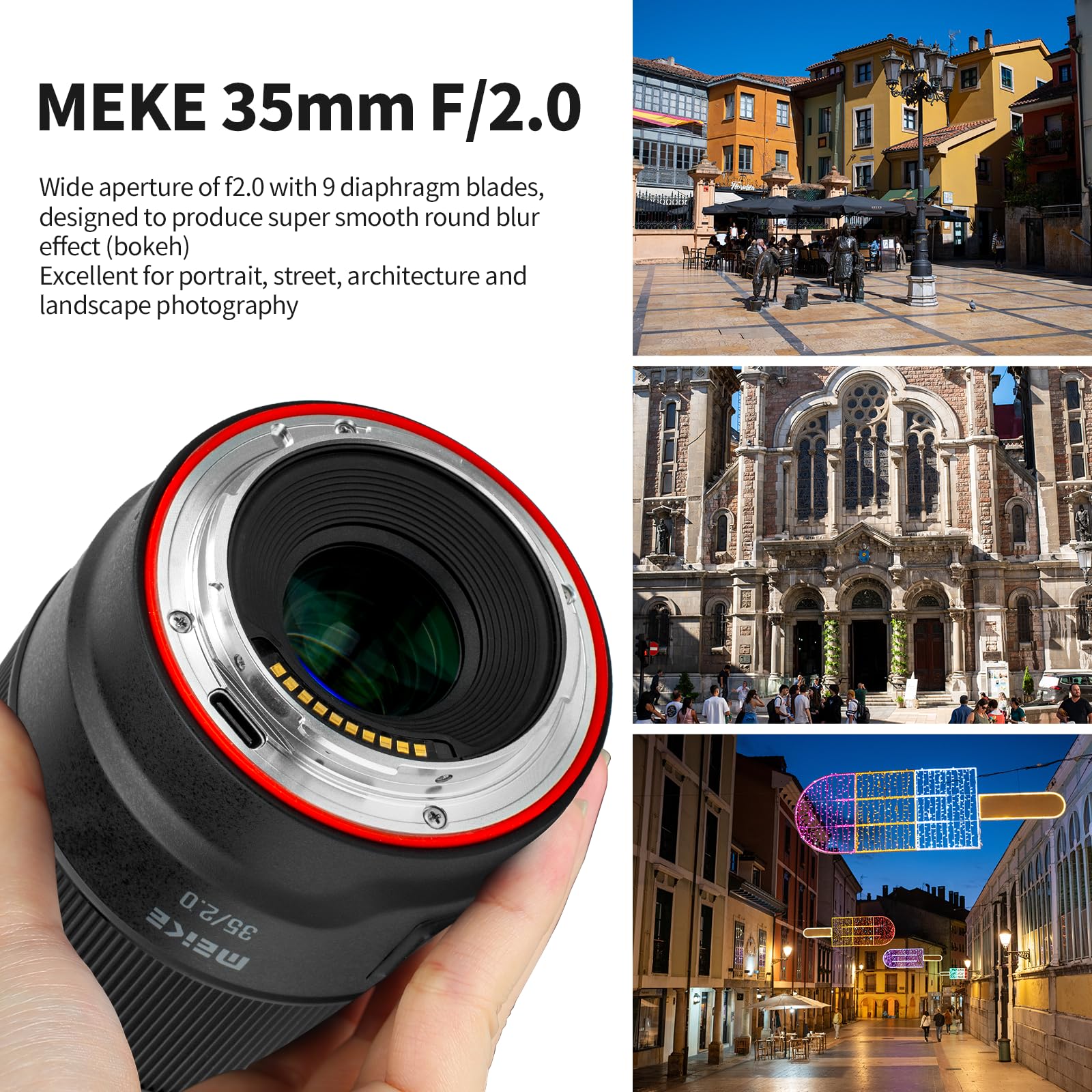 MEIKE メイケ 35mm f2 afレンズ Nikon ニコン Zマウント用 Meike 35 mm F2.0 autofokus pełnoklatkowy STM obiektyw