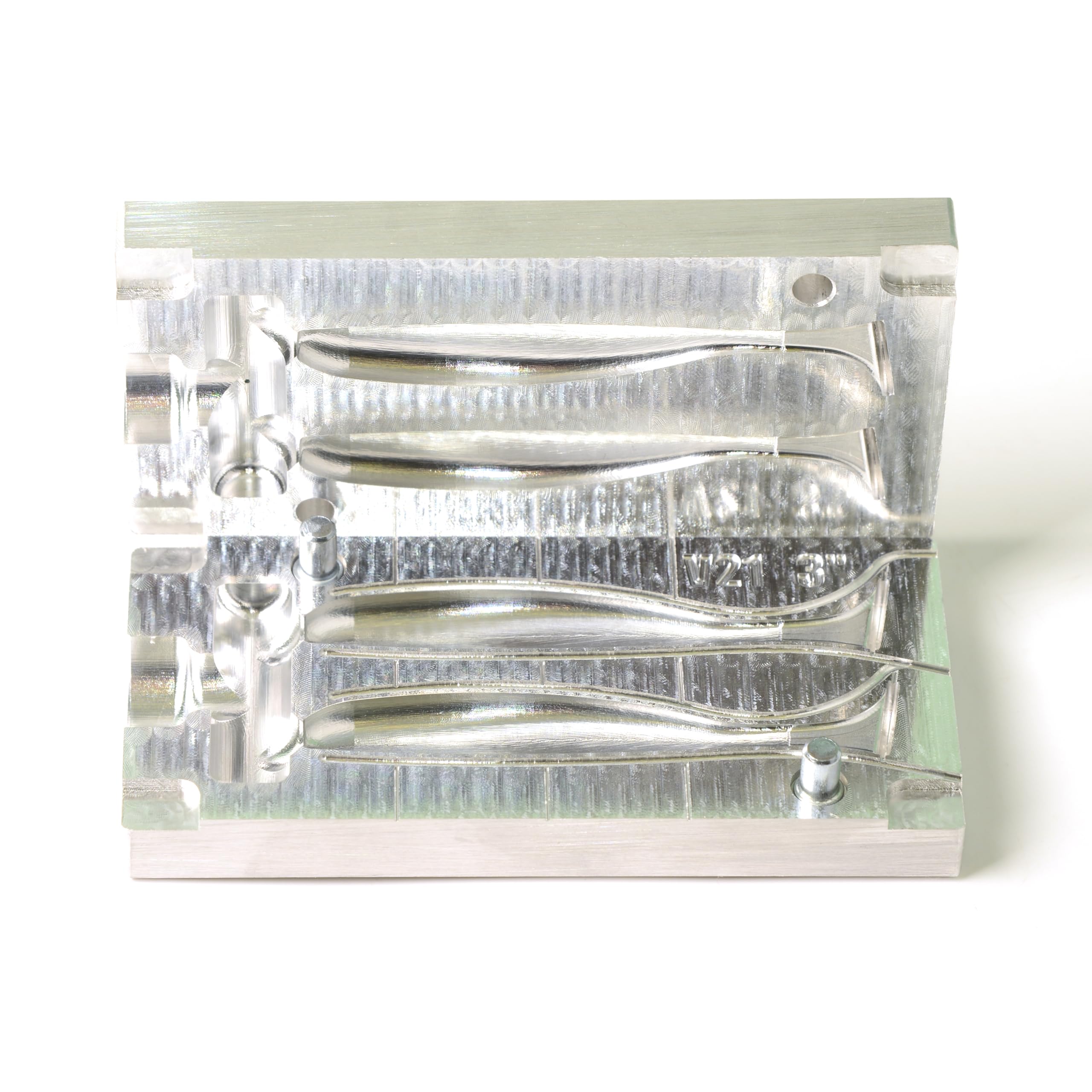 FatFish V21A-2C Köderform, weicher Kunststoff, Spritzgussform, 7,6 cm | Für Do-It Angelköder, Aluminium
