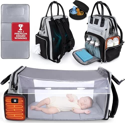 Premium Baby Diaper Bag with Changing Station, Diaper Bag Backpack