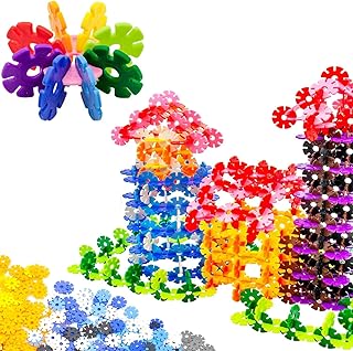 Cawtiuly 240 Pieces Building Blocks Kids STEM Toys Educational Sets, Interlocking Solid Plastic for Preschool Boys and Gir...