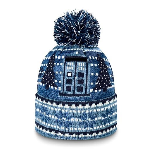 DOCTOR WHO Weihnachtsmütze – Offizielle BBC Dr Who Geschenke für Frauen und Männer