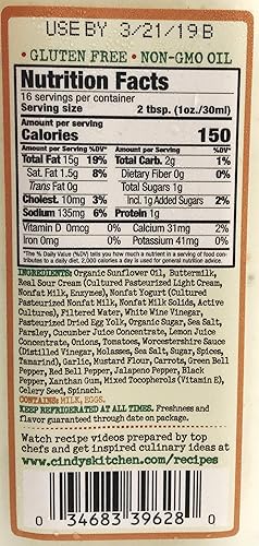 Miniatura 2 de Cindys Kitchen Rancho de suero de mantequilla fresco 16 oz