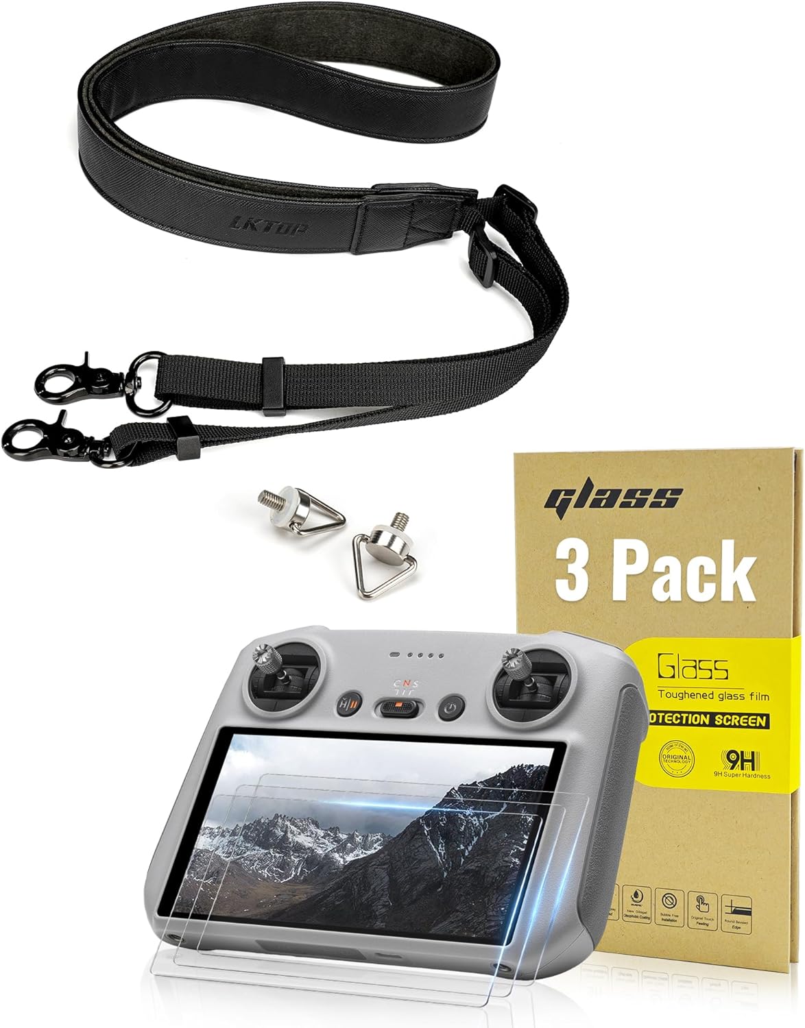 LK Screen Protector+Lanyard for 𝗥𝗖/𝗥𝗖𝟮 Remote Controller