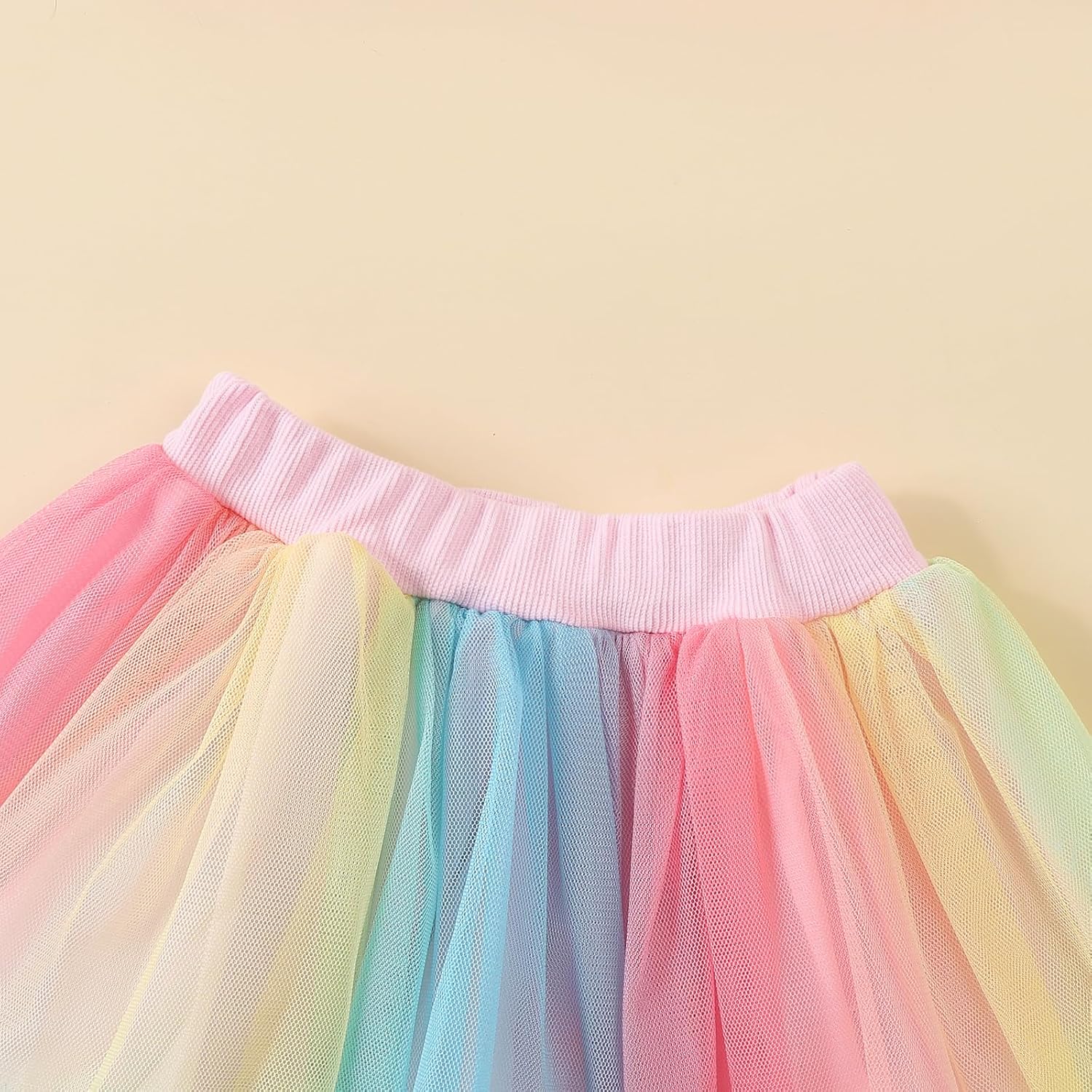 Toddler Kids Baby Girl Birthday Outfit Two/Three/Four/Five/Six Embroidery T-shirt Colorful Tutu Skirts Clothes 2PCS - Image 5