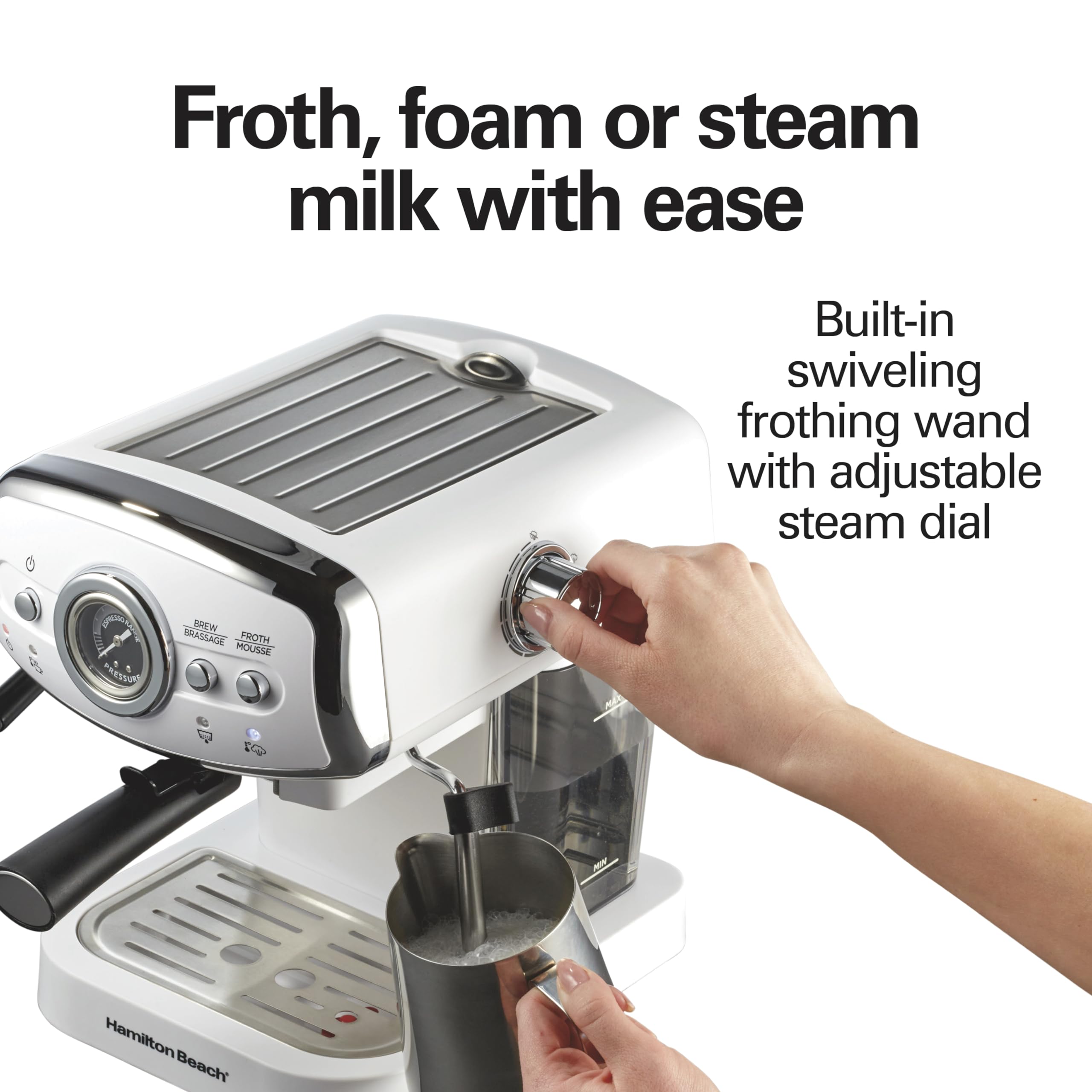 Hamilton Beach Espresso Machine - Cappuccino Latte -5