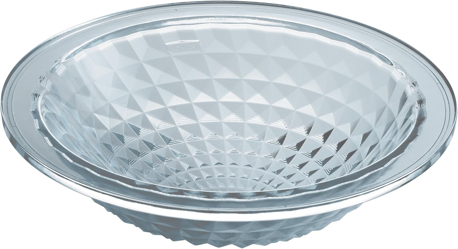 KOHLER K-2741-TG1 Whist, ARTIST EDITIONS Oval Glass Under Mount Bathroom Sink, Translucent Dusk