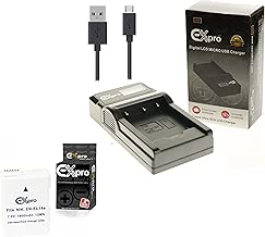 Ex-Pro MH-24 MH24 LCD Go-Charge USB Charger with 1 x Ex-Pro EN-EL14A Ultra 1800mAh Battery Compatible with Replacement for Nikon EN-EL14 EN-EL14A VALUE KIT See Description for Models Ex-Pro MH-24 MH24 LCD Go-Charge USB Charger with 1 x Ex-Pro EN-EL14A Ultra 1800mAh Battery Compatible with Replacement for Nikon EN-EL14 EN-EL14A VALUE KIT See Description for Models