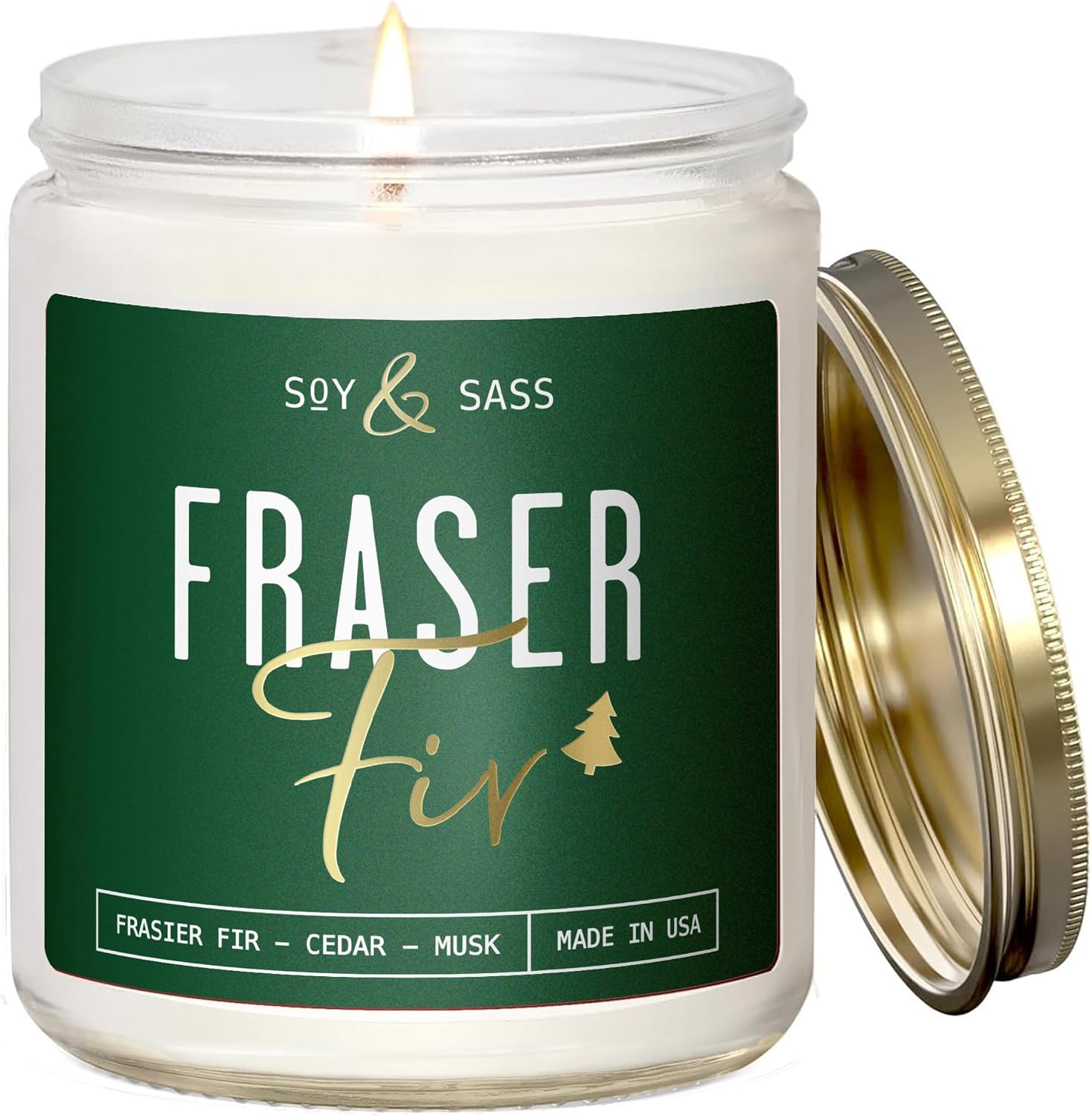 Soy and Sass Fraser Fir Candle - Thumbnail 3
