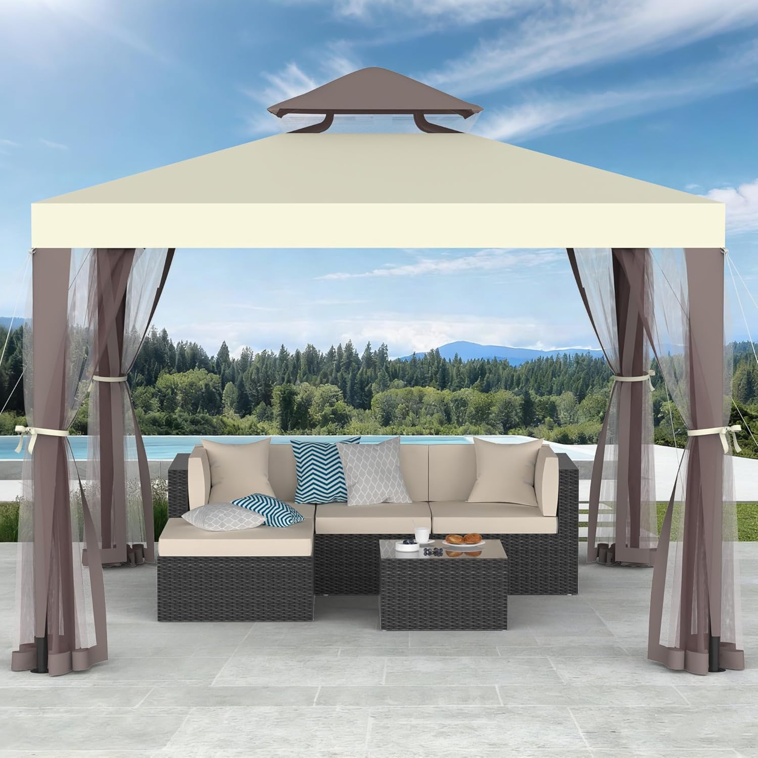 Projaeout 10x10 Patio Gazebo Review: Waterproof UV-Resistant Canopy for Backyard Shade & Gatherings