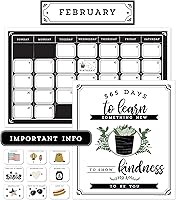 Vista 9 de Carson Dellosa Happy Place - Juego de 139 piezas de calendario español, encabezados mensuales, vacaciones, cubiertas de números, estaciones, clima