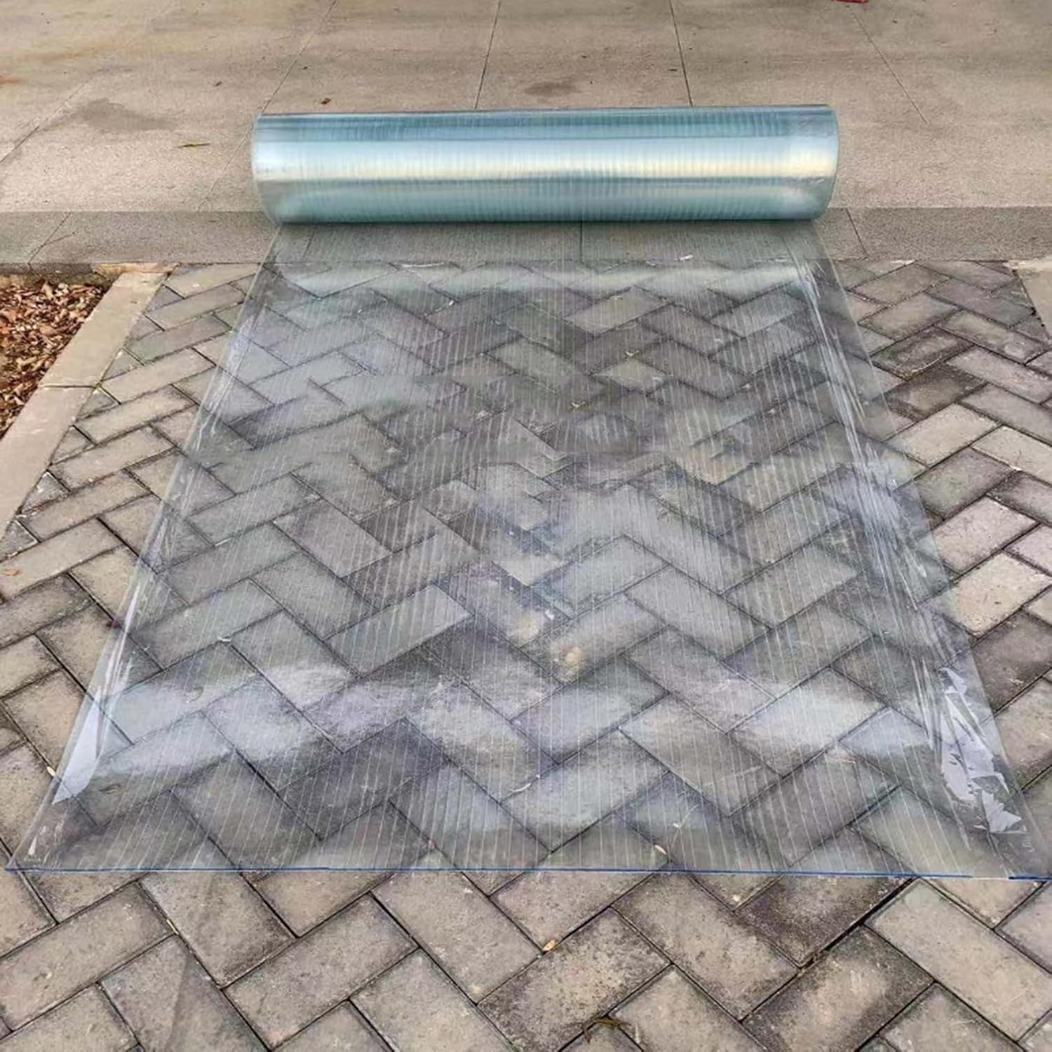 Polycarbonate Roofing Sheet Clear Greenhouse Replacement Shed Panel,Glass Fiber Insulatio Sunshine Board,Rainproof Roof Cover,for Outdoor Canopy Carport Cold Frame,Transparent,1.2mm,0.5-0.9m,16-30m(0.