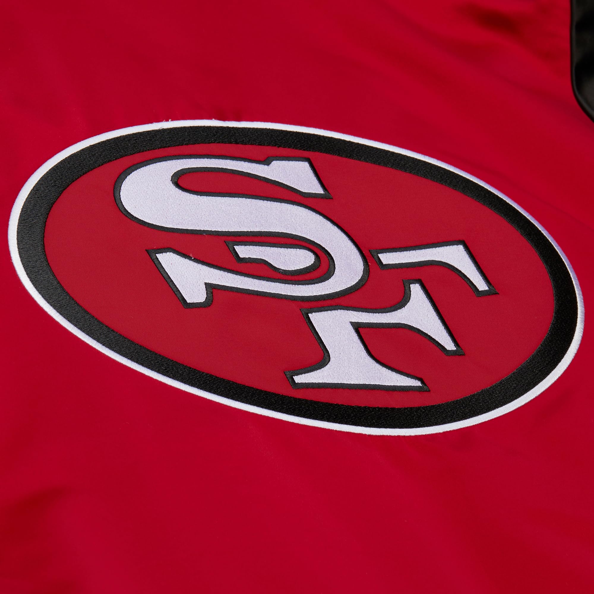 Mitchell & Ness Throw it Back Heavyweight Vintage Satin Jacket NFL Cremallera Completa Logo Bordado Hombres Mujeres Niños Unisex Primavera Verano Otoño Invierno