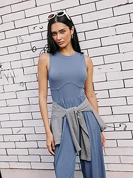 Amazon.com: CIDER Jumpsuits for Women Sleeveless Wide Leg