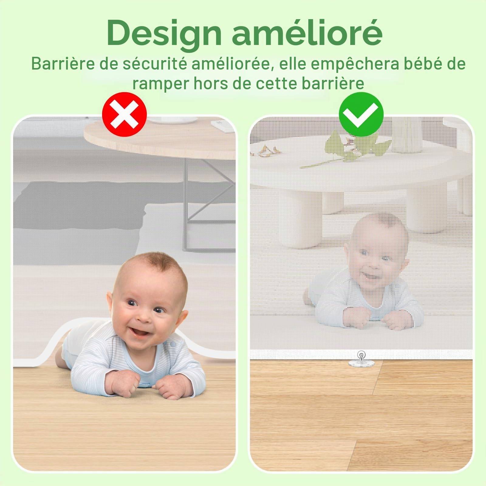 Barrière de Sécurité Rétractable 0-140cm, MYPIN Barriere de Securite Enfant Rétractable, Barriere de securite Chien pour Les Escaliers/Portes/Couloirs/Intérieur/Extérieur, Blanc