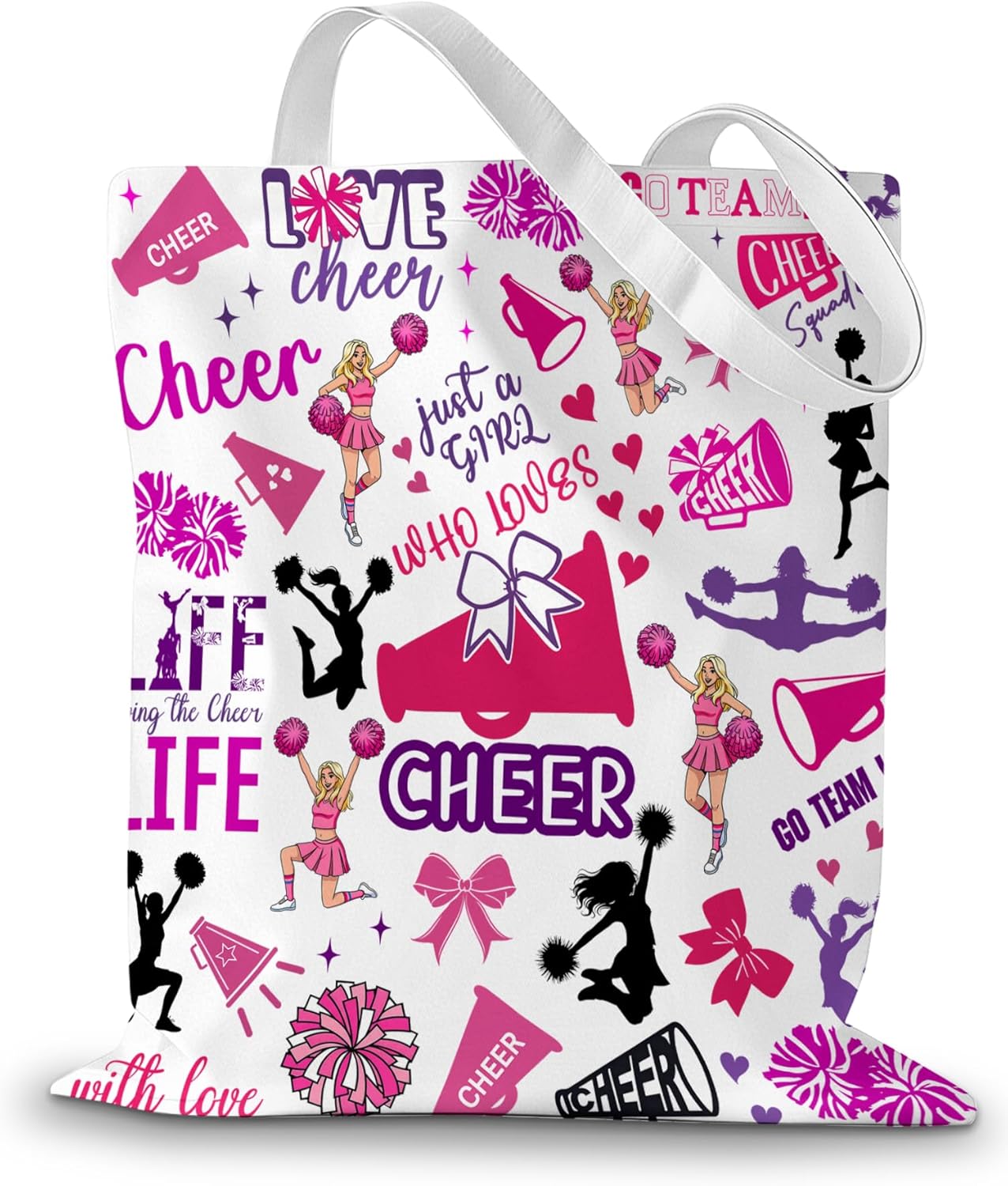 Softball Gifts Canvas Tote Bag for Women, Birthday Gift for Softball Lovers, Softballs Stuff Accessories Grocery Bags