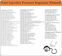 Vista 4 de Regulador de presión de combustible compatible con Buick Cadillac Chevrolet Isuzu GMC Hummer Pontiac Oldsmobile #FP10021 PR203 PR217 PR155 217-3073