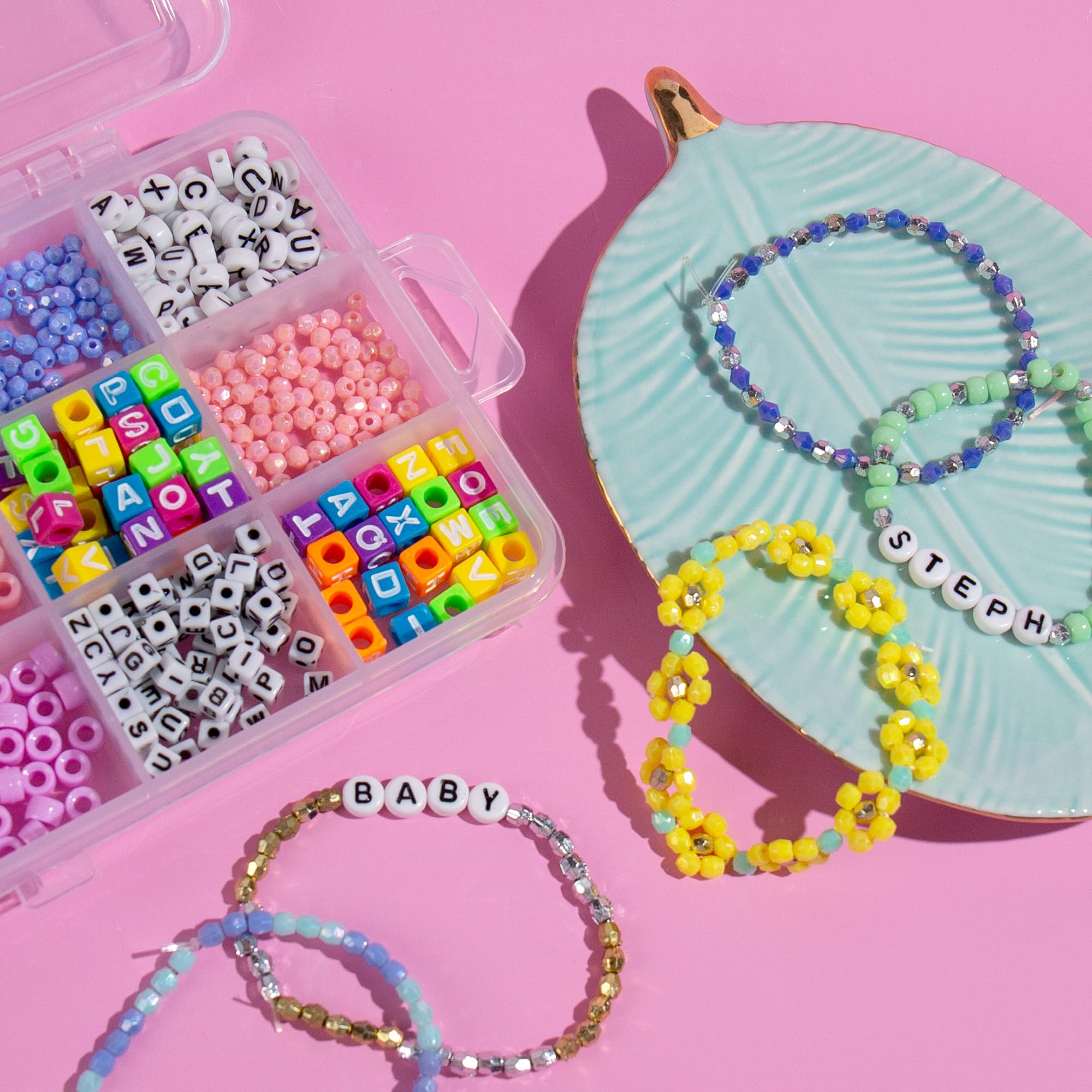 NUOBESTY 600pièces Perles Étoile Ccb Dorées Pour Fabrication