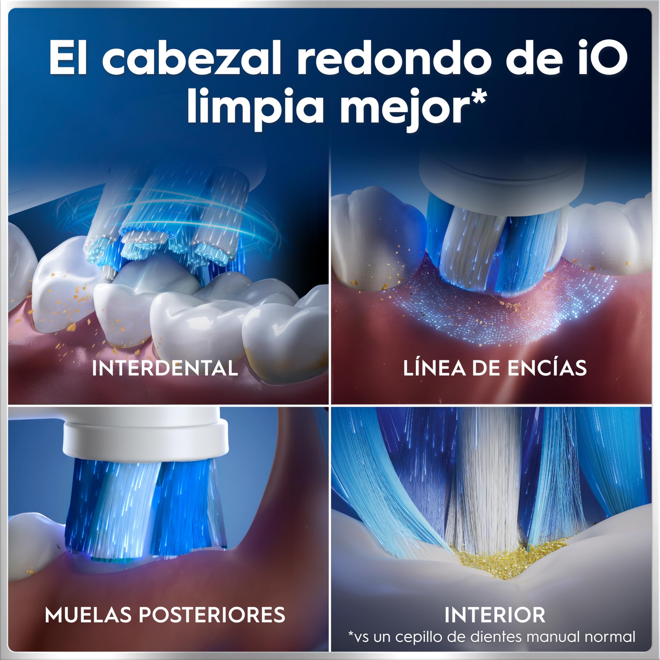 Oral-B iO 6N Cepillo de Dientes Eléctrico con 2 Cabezales, Blanco - Cepillo Dental con Sensor de Presión, 5 Modos de Cepillado con Blanqueamiento Dental, Visor Interactivo Y Estuche de Viaje