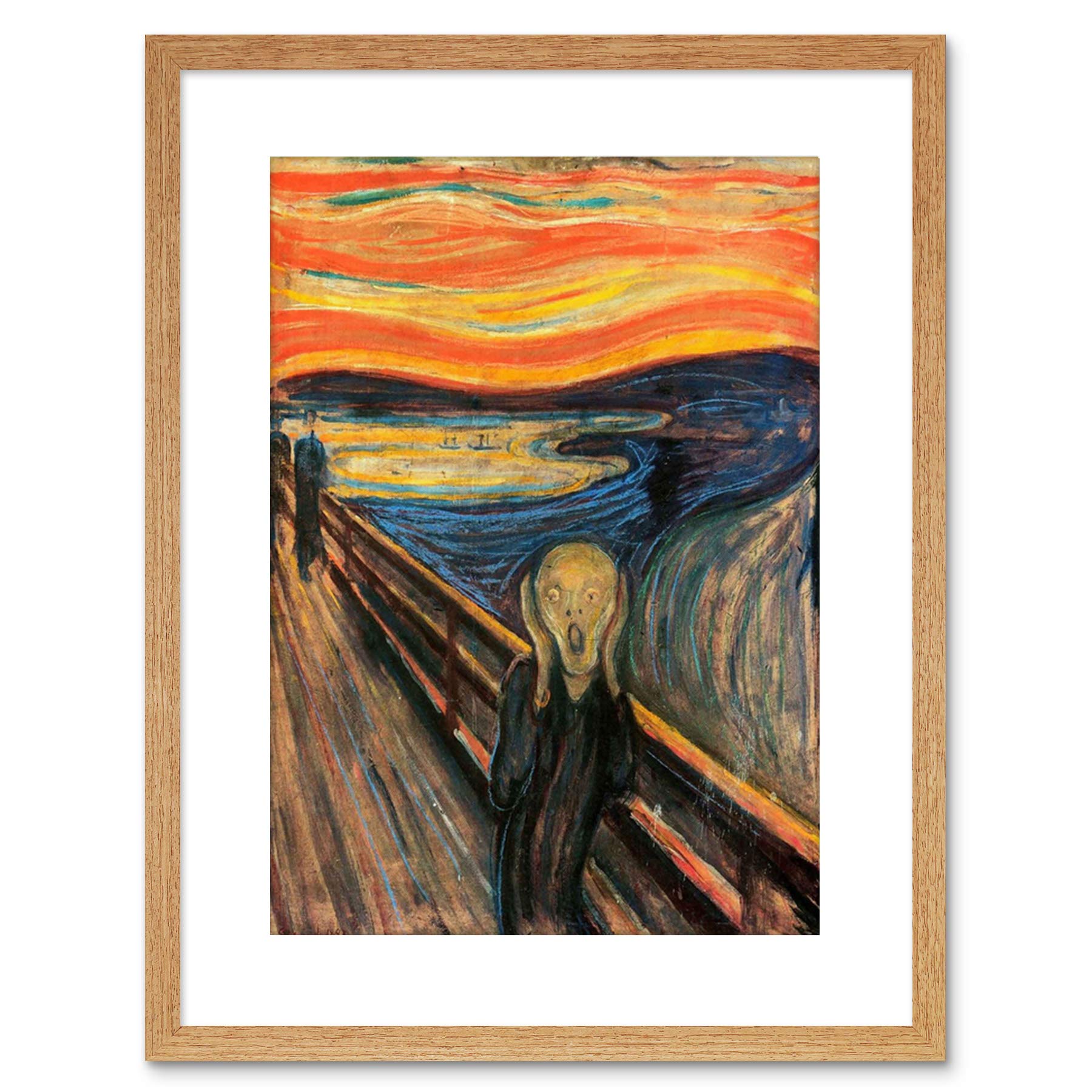 Wee Blue Coo Edvard Munch Scream Old Master Reproduction Framed Wall Art Print