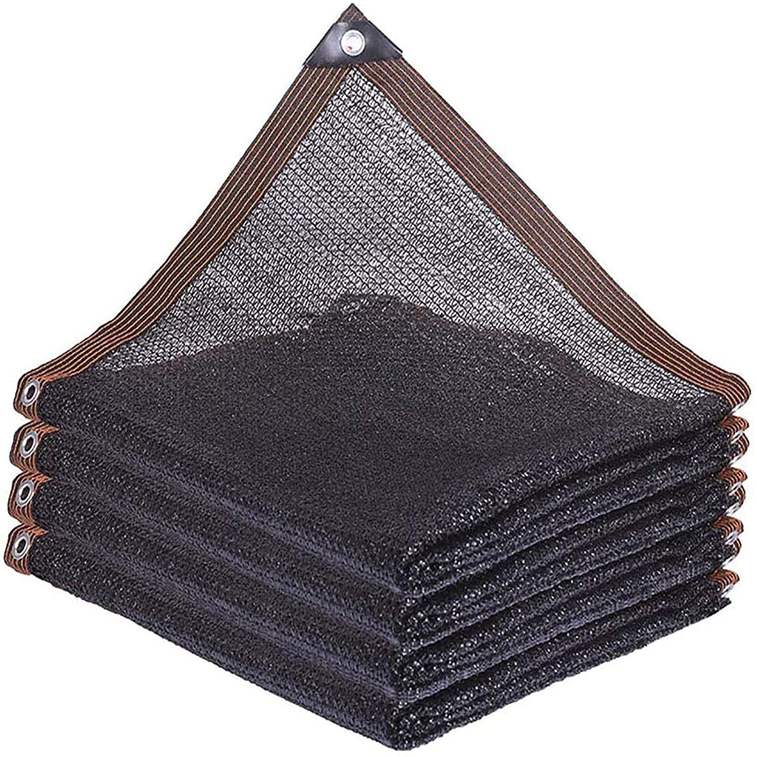 6-pin Sun Shade Netting, Greenhouse Covers Sun Shade Sail Canopy,Shade Sails Shade Netting,Encryption Thicken Shade Cloth,Sun Shade Sail,Balcony Safety Protection Net(Color:Black,Size:6 * 12m)