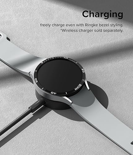 Miniatura 9 de Ringke Estilo de bisel elegante marco de acero inoxidable compatible con Samsung Galaxy Watch 6 funda (1.575 pulgadas), protector antiarañazos,