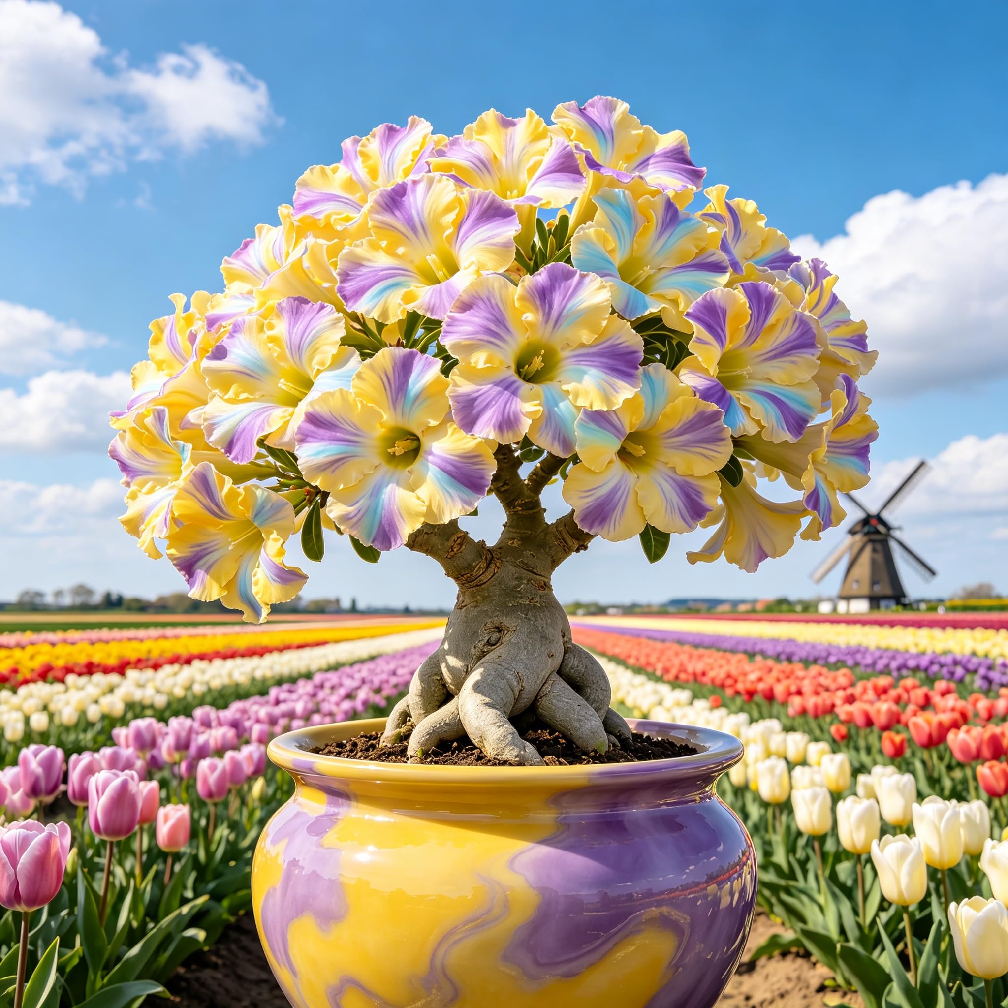 Perennial Desert Rose Bulbs,Rare and Beautiful Adenium Bulbs in Bulk,Professional Planting for Stunning Garden Displays