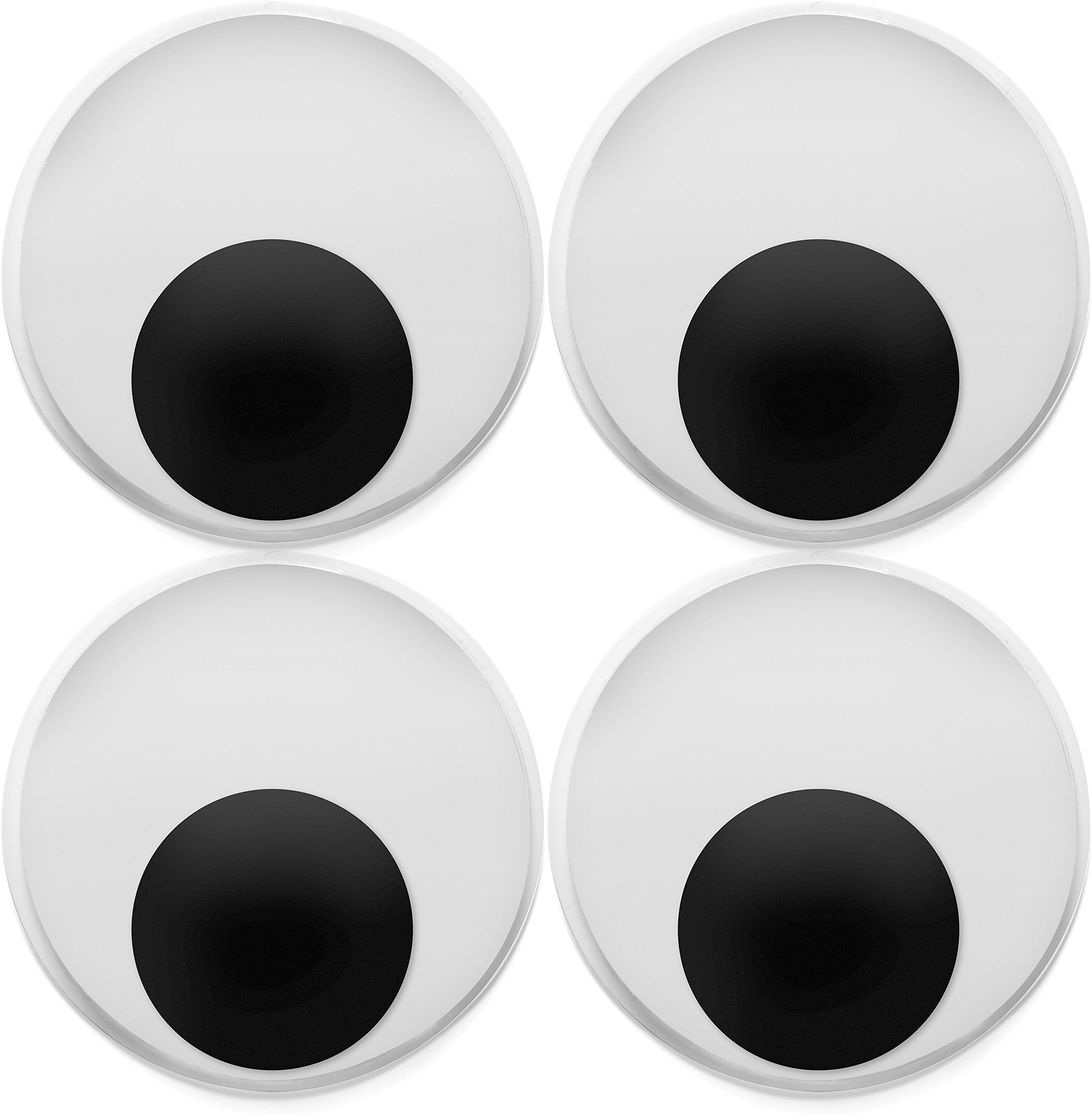 8 Pack Large 4 Inch Jumbo Googly Eyes - Big Wiggle Eyes for Crafting
