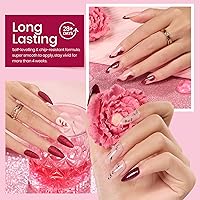Vista 3 de beetles - Juego de esmaltes en gel color borgoña – Berry Merlot 6, ciruela, cereza, moca, rojo, otoño-invierno, morado oscuro, vino púrpura oscuro