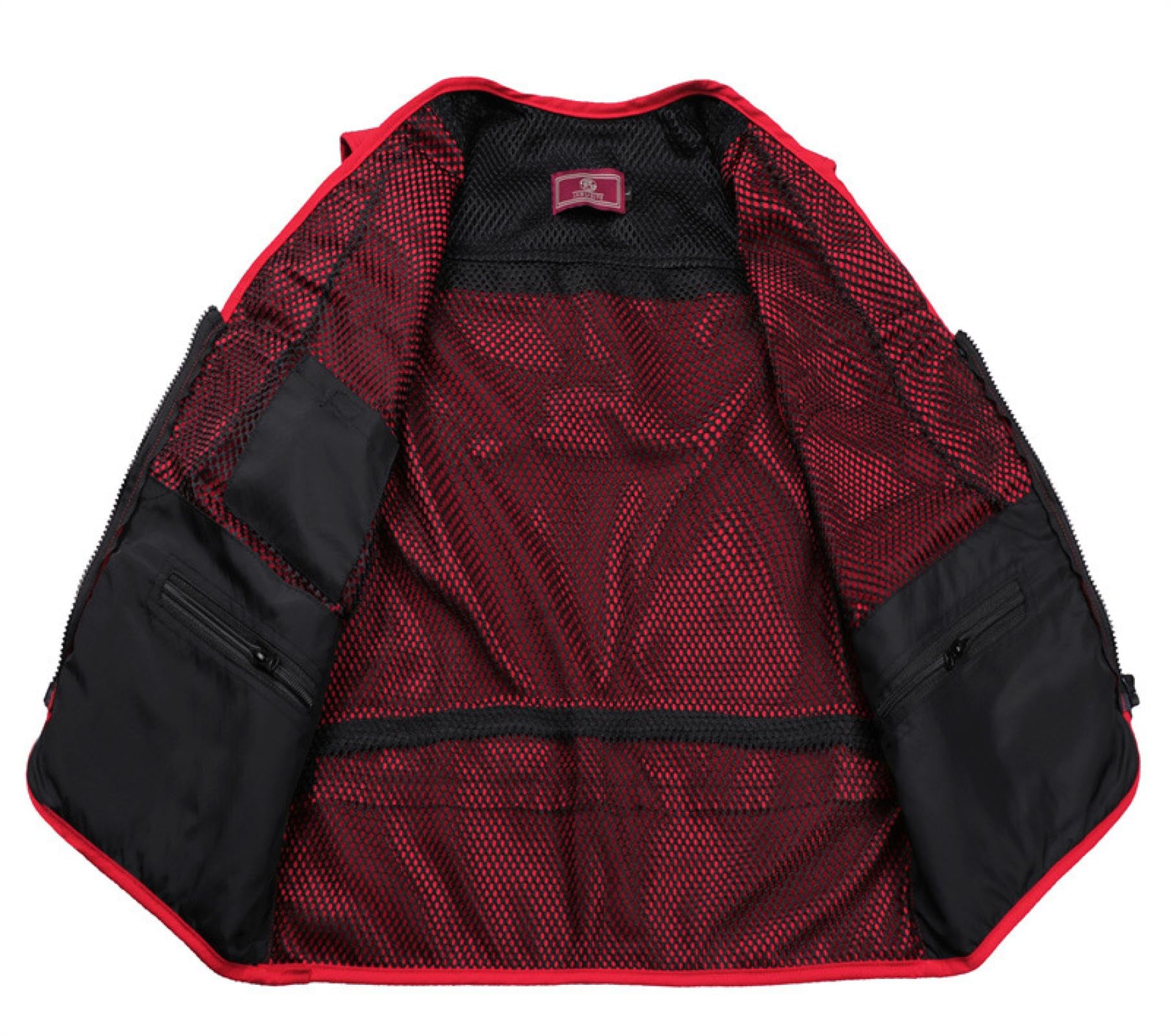 Chalecos Vest Chaleco Multibolsillos para Hombre Chaleco para Fotografía Al Aire Libre Pesca Hebilla De Cobre