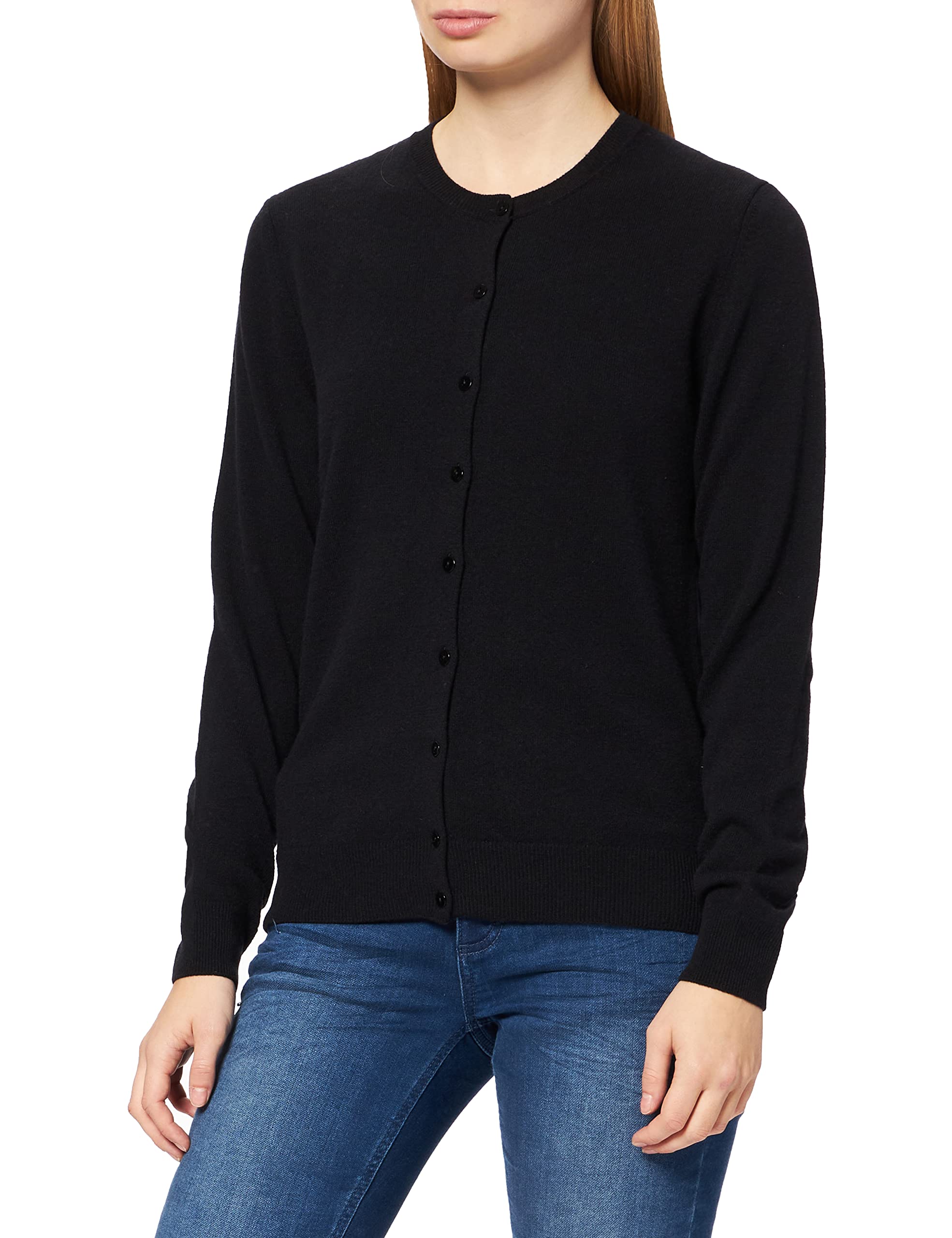 United Colors of Benetton Maglia Coreana M/L 1002d5485 Maglione Cardigan Donna (Pacco da 1)