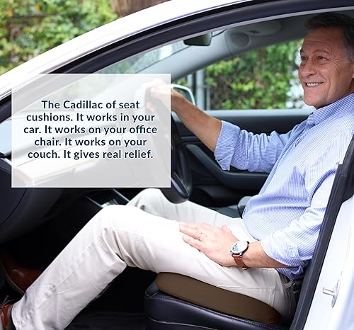 Vista 48 de ComfiLife - Cojín prémium de gel y espuma viscoelástica para silla de oficina, escritorio y asiento de automóvil, recomendado por doctores para Negro