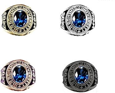 JNJ Men's Class Ring, fully personalized for high school and