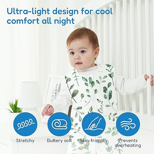 Miniatura 9 de TotAha Saco de dormir para niños pequeños, saco de dormir para bebé con cremalleras seguras de 2 vías, sacos de dormir prémium para niñas y niños