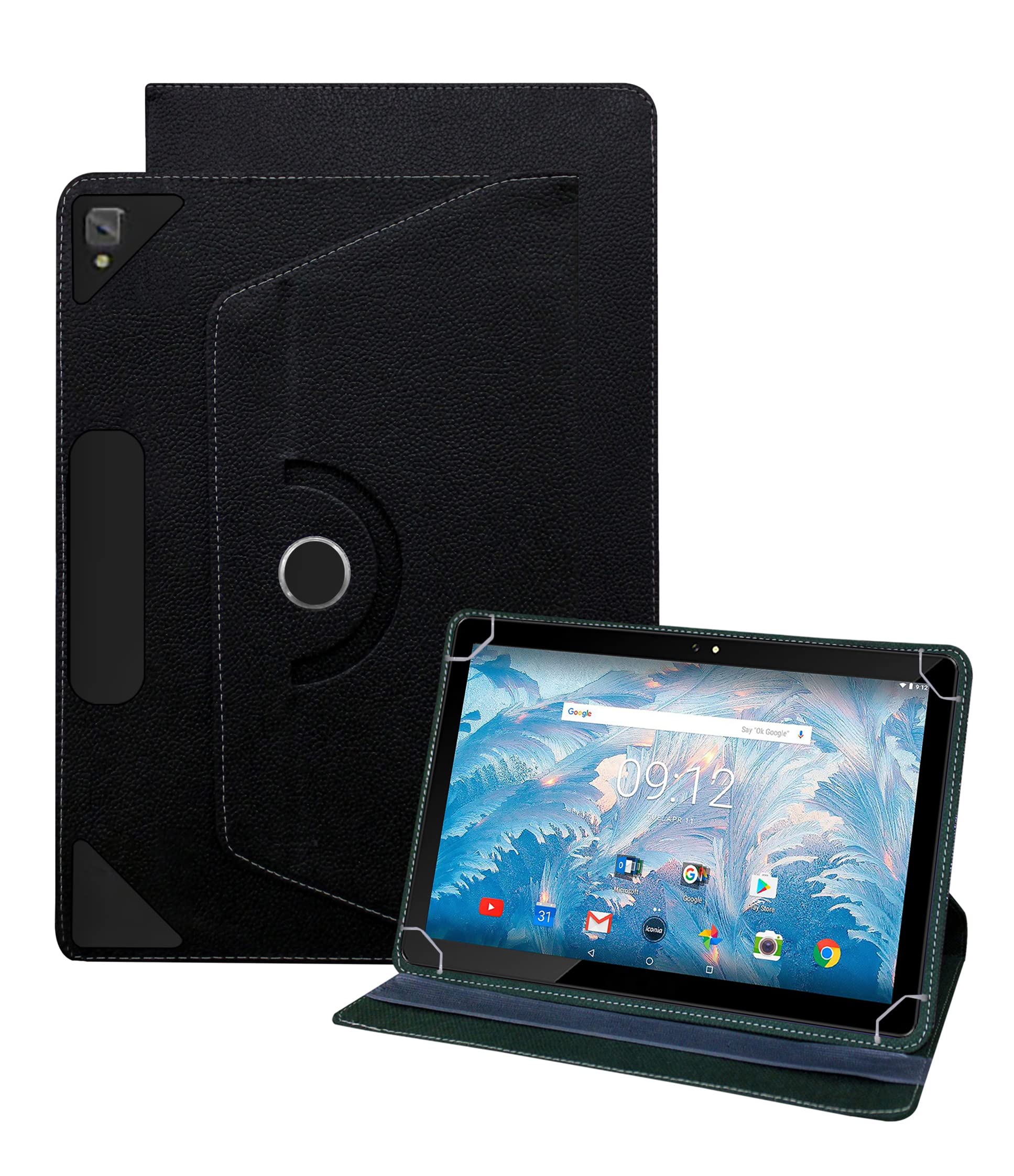 TGK Rotating Cover for Acer One 10 T4-129L 10 inch Tablet (Black) Universal 360 Degree Leather Rotary Swivel Stand Case (B09MBY6Y33) Amazon Price History, Amazon Price Tracker