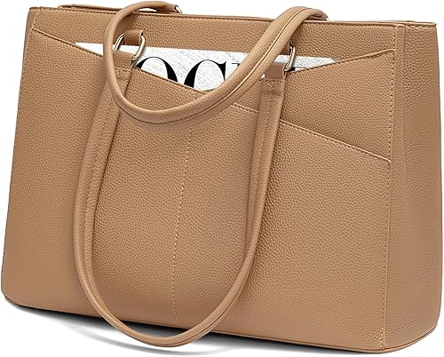 LOVEVOOK Bolsa para computadora portátil para mujer, 15.6 pulgadas, bolsa de mano para computadora portátil, bolsa de trabajo para profesores, bolsa