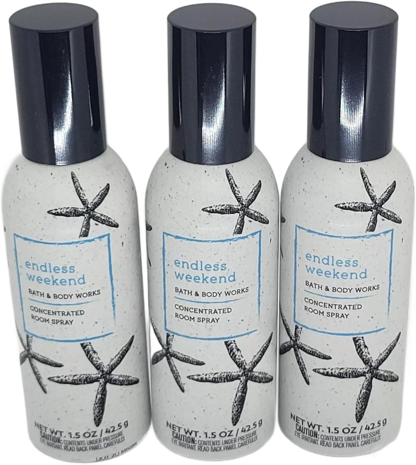 Bath & Body Works Lot of 3 Endless Weekend Concentrated Room Spray 1.5 oz Each (Endless Weekend)