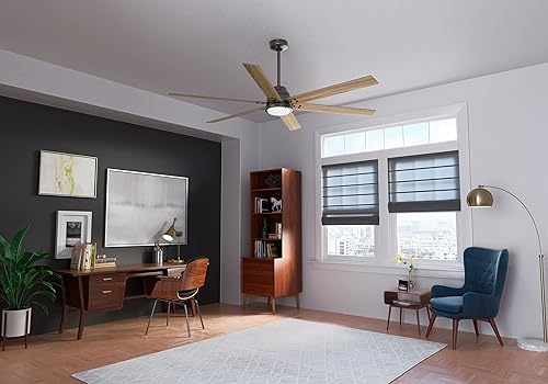 Miniatura 5 de Hunter Fan Company 51886 - Ventilador de techo por gravedad, bronce noble