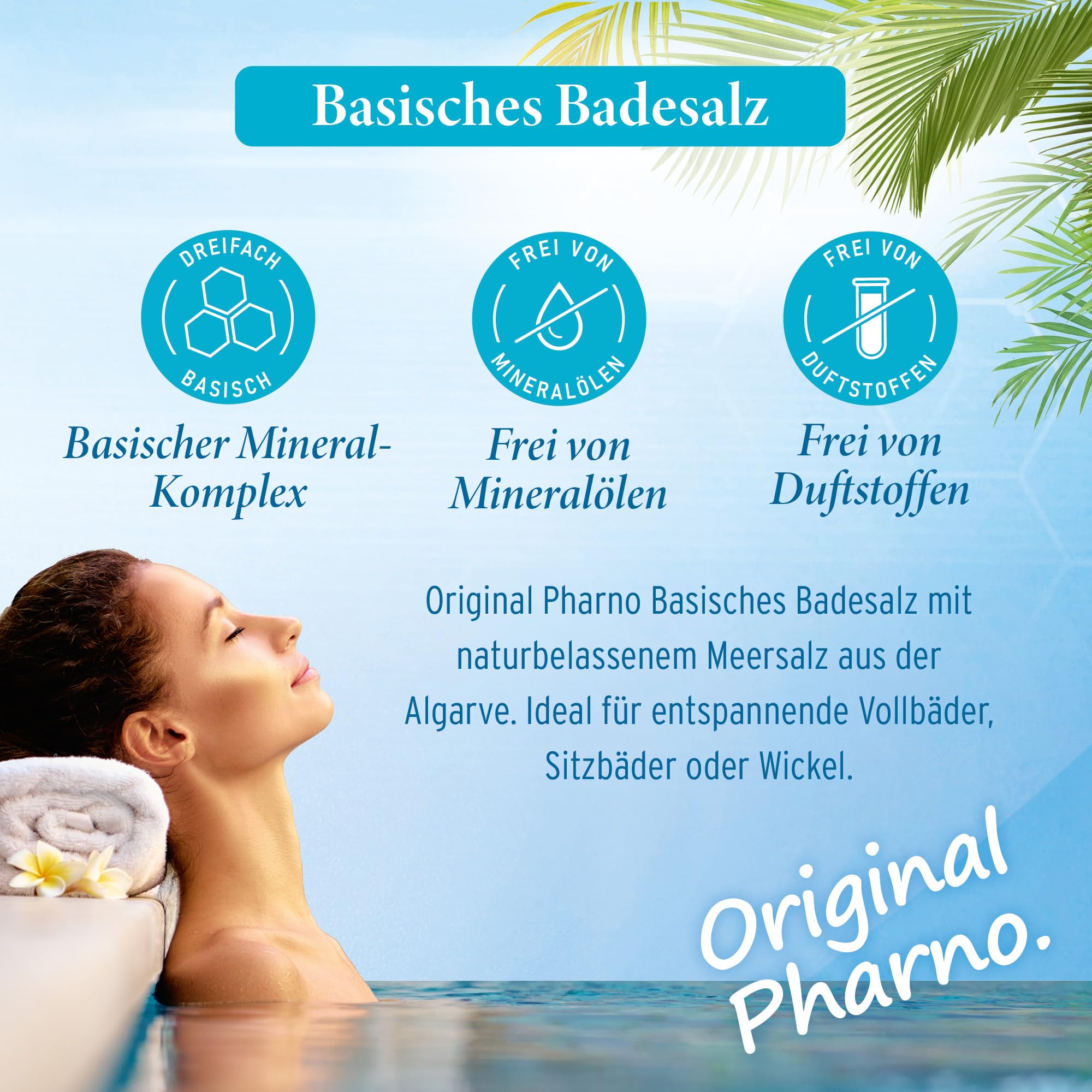 Basisches Badesalz - Original Pharno - 2.500g