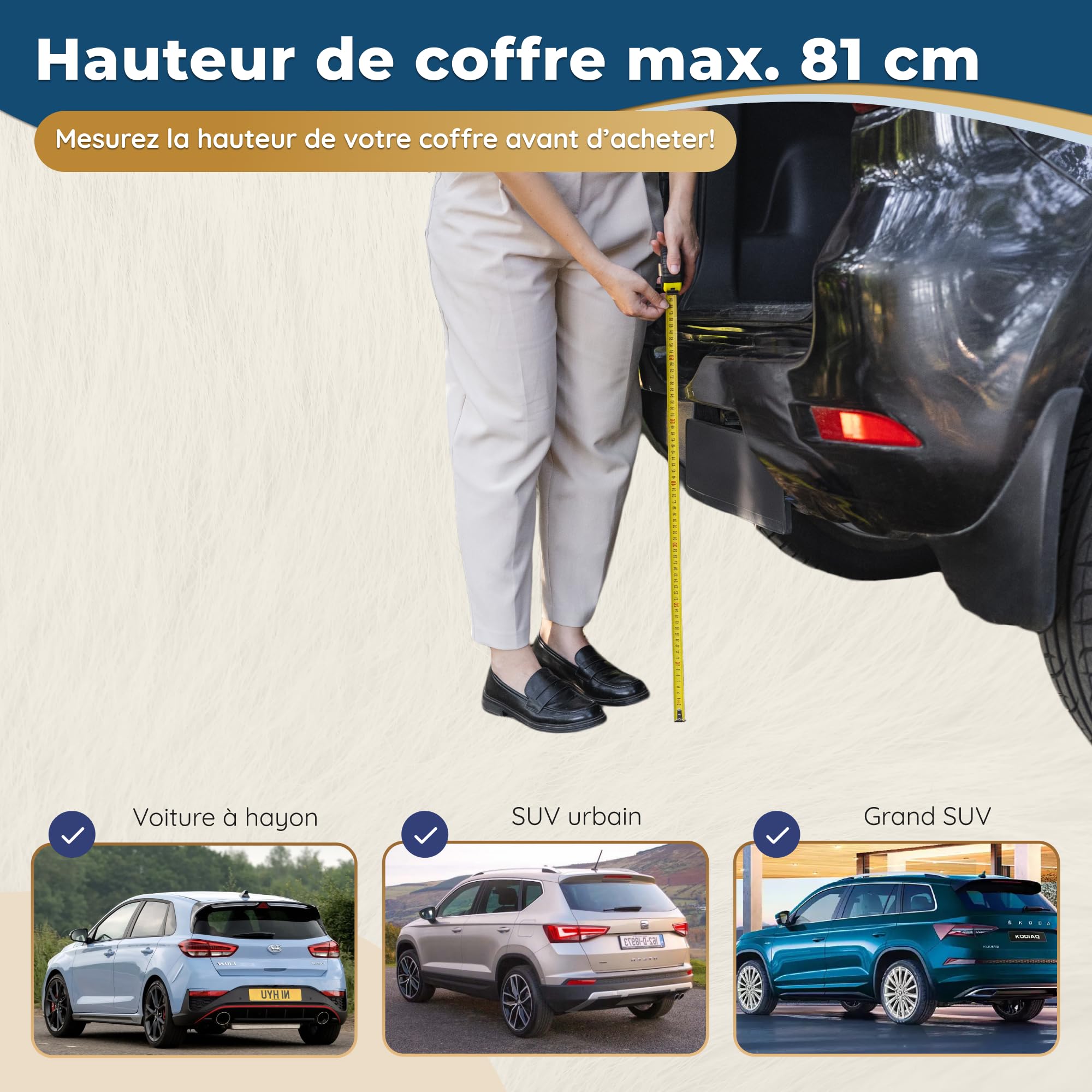 Rampe pour Chien Voiture Antidérapante Pliable 174 cm 38 cm 85 kg Noir