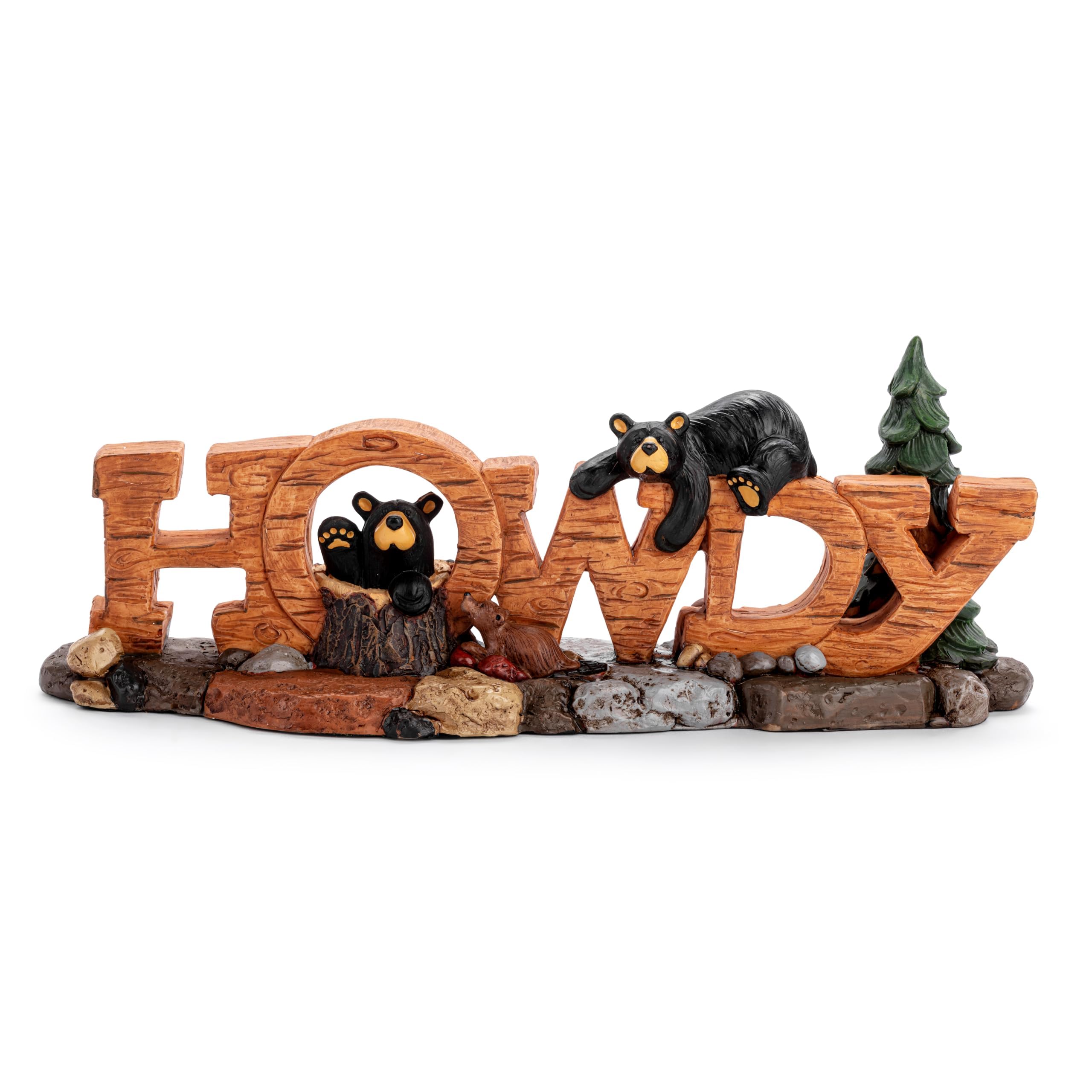 Figurine ours noir DEMDACO pour rompre la monotonie d'une déco moderne