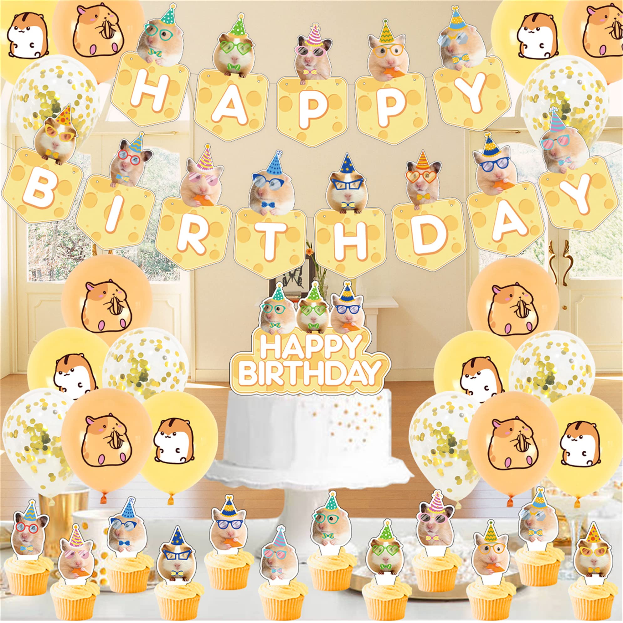 Elecrainbow 24 Pack Hamster Keychain Set - Super Cute Party Favors For Pet Theme Birthdays, Baby Showers, Gifts - View #11