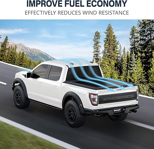 Miniatura 9 de Cubierta rígida retráctil Tonneau Se adapta a la caja de camioneta Ford F-150 2015-2025 de 5.5 pies (66 pulgadas) (incluye RaptorLightning) Diseño