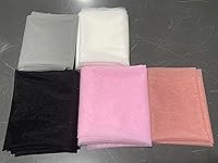 Vista 4 de Tul, tela, malla, color nude, tul elástico de tacto suave 5 yardas (rosa bebé)